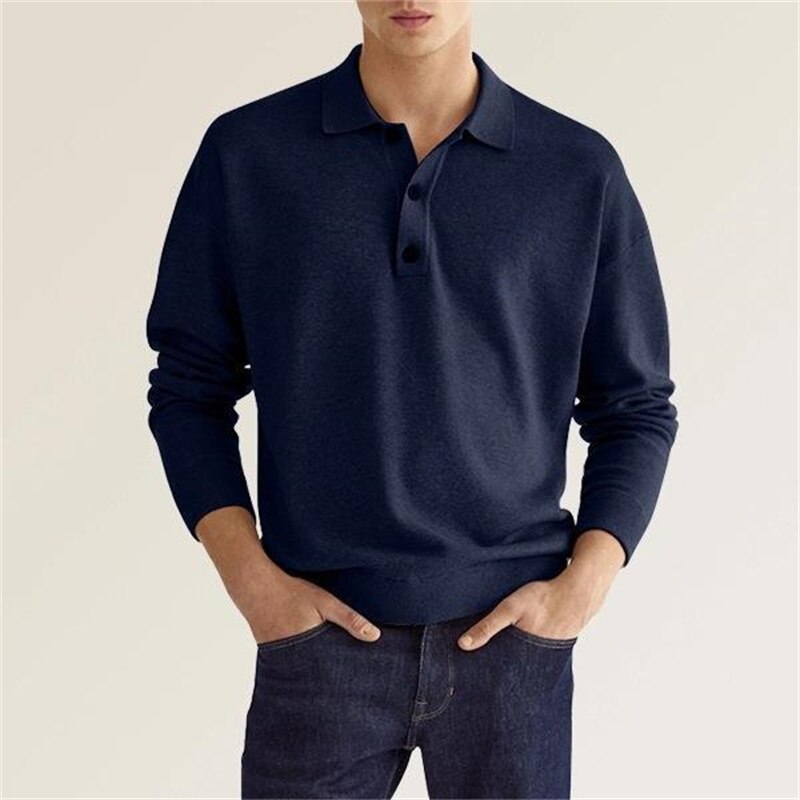 Elegance Polo - Herren Langarm-Polo