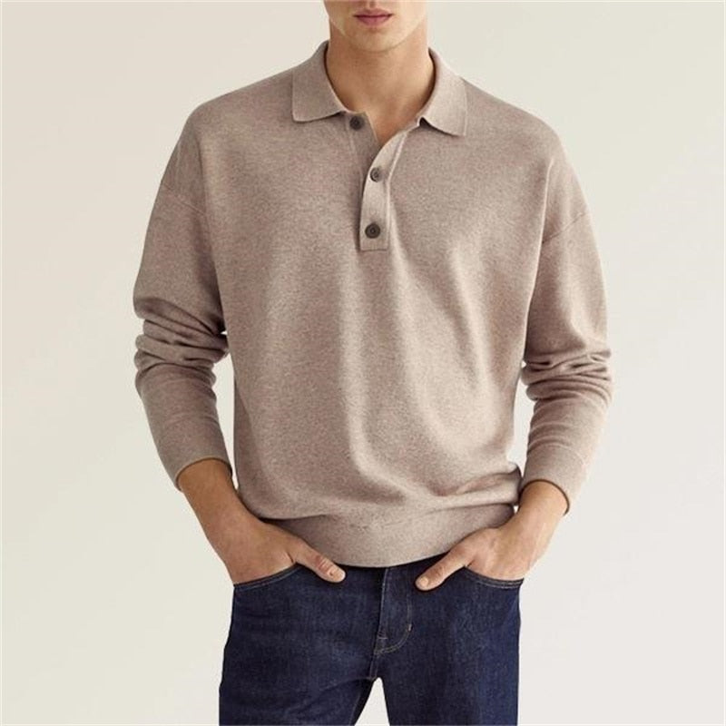 Elegance Polo - Herren Langarm-Polo