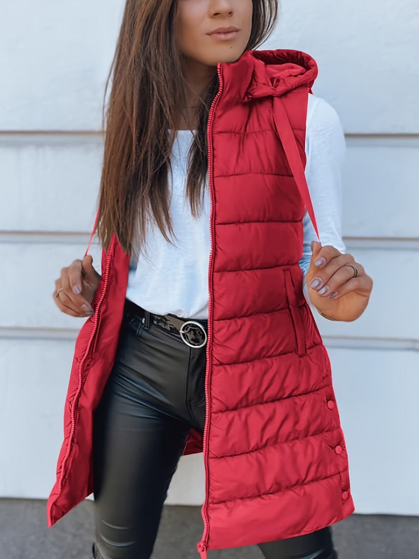 Elegante Kapuzen-Steppweste für Damen