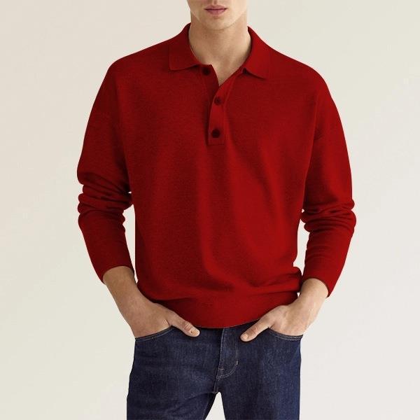 Elegance Polo - Herren Langarm-Polo