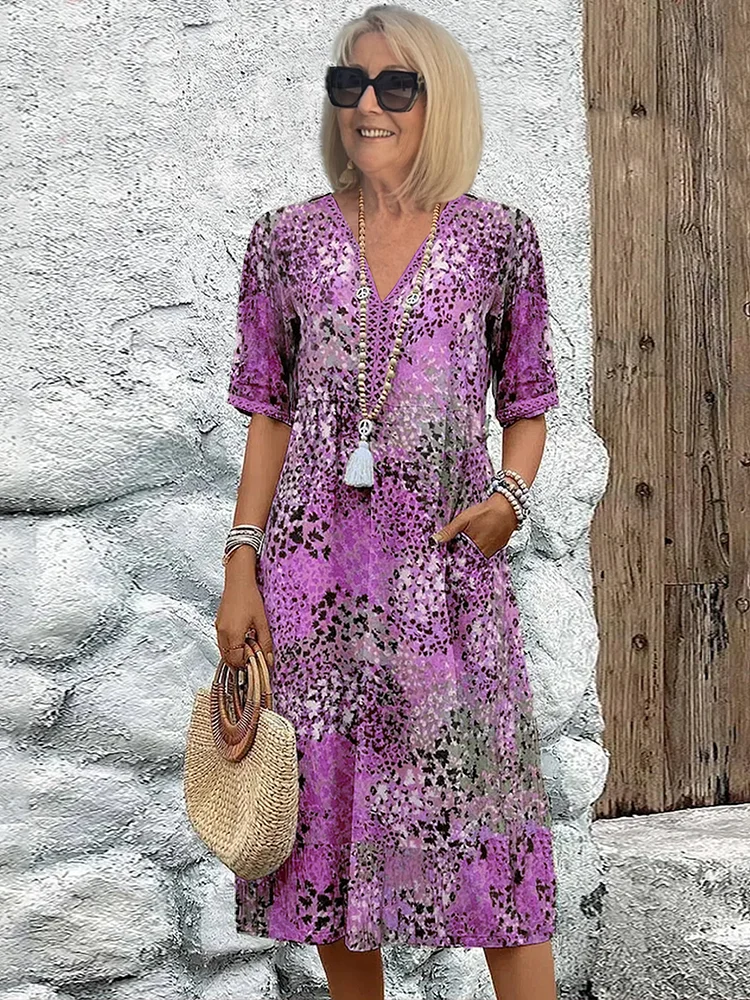 Dora | Lebhaftes Blumenkleid
