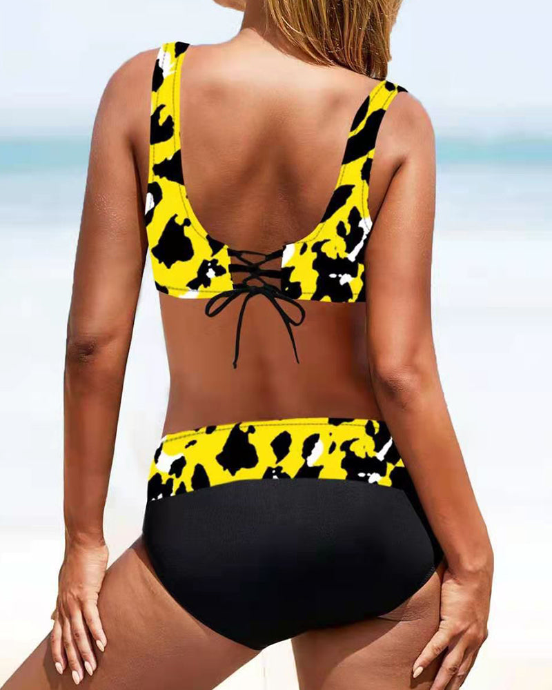 Earle | Bunter Bikini-Badeanzug für Strandtage