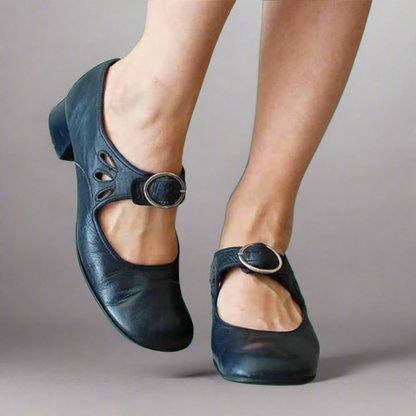 Denisa™ Ledersandalen mit bequemer Keilsohle