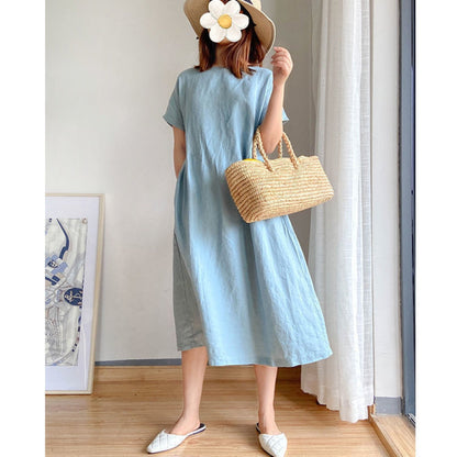 Edith | Damen Elegantes Kurzärmeliges Sommerkleid